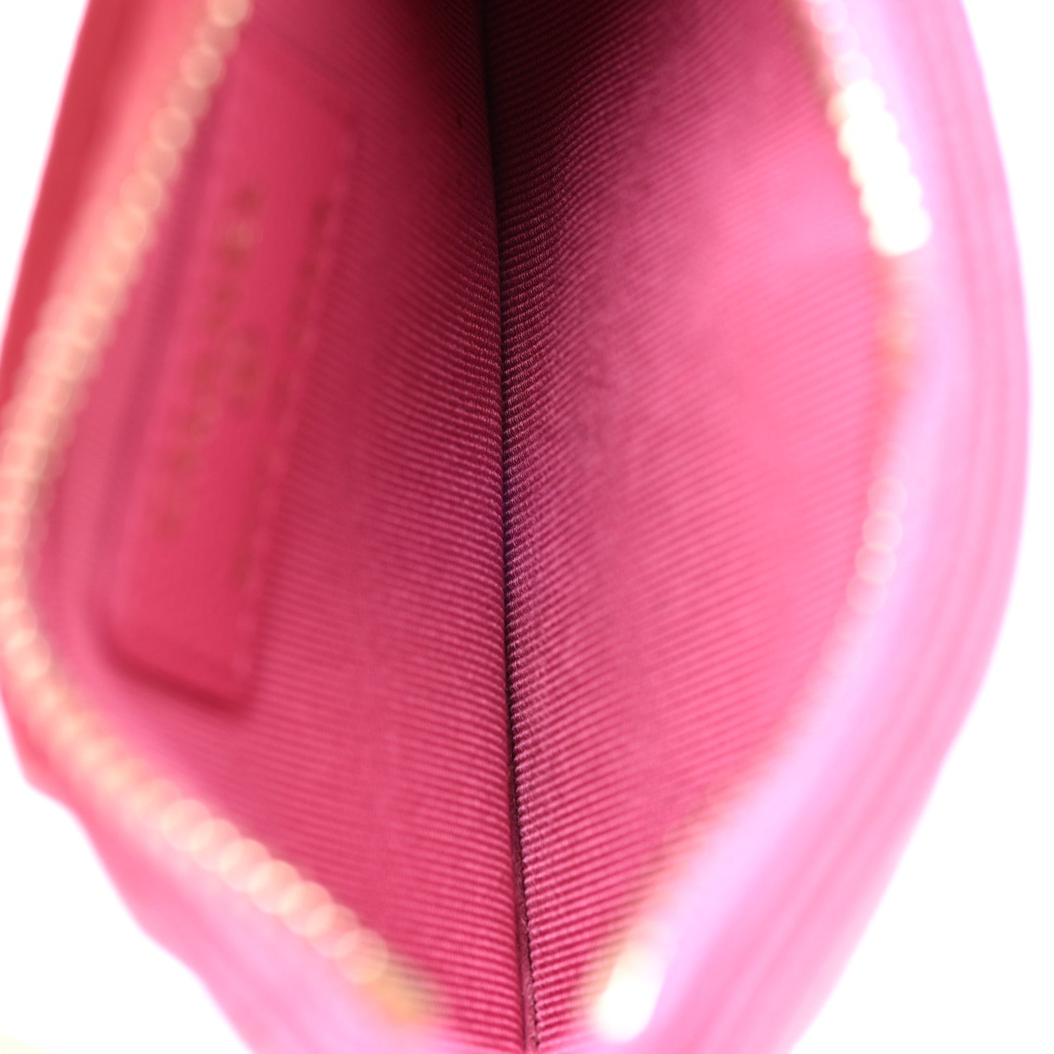 Chanel Caviar Quilted Flap Zip Card Holder Pink 5 of 7
