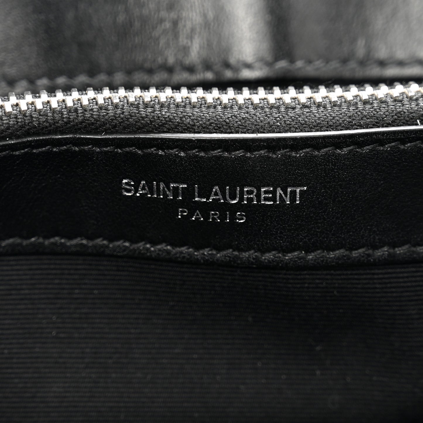 Calfskin Y Quilted Monogram Medium Loulou Chain Satchel Black