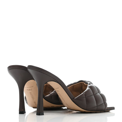 Bottega Veneta Nappa Matelasse Padded Mule Sandals 36.5 Chocolate 4 of 9