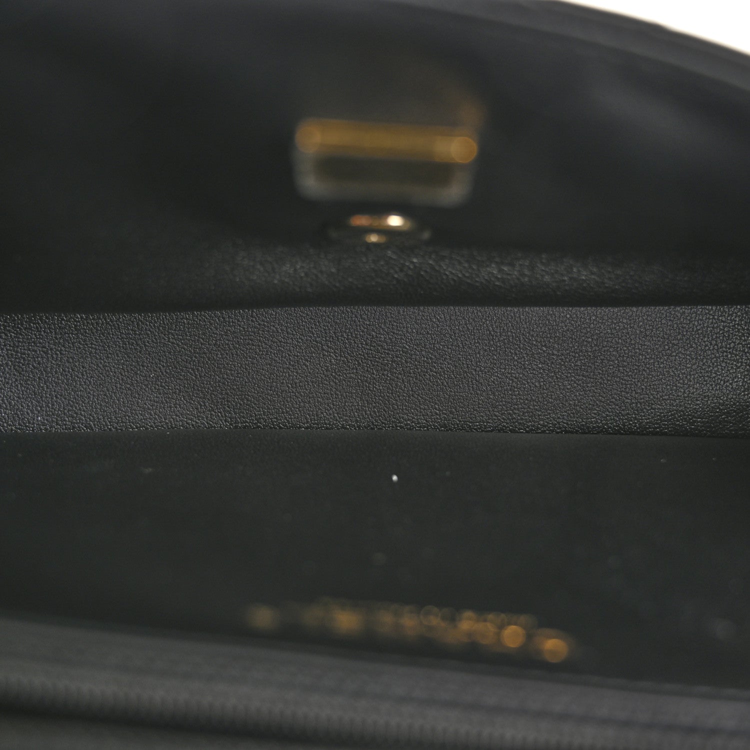 Chanel Crumpled Calfskin Quilted Clutch Black 5 of 8