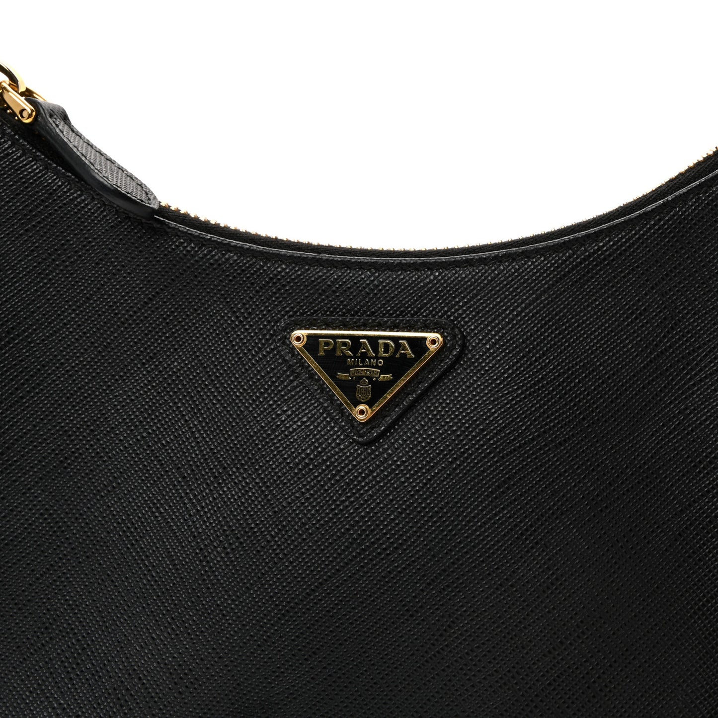 Saffiano Lux Re-Edition 2005 Shoulder Bag Black