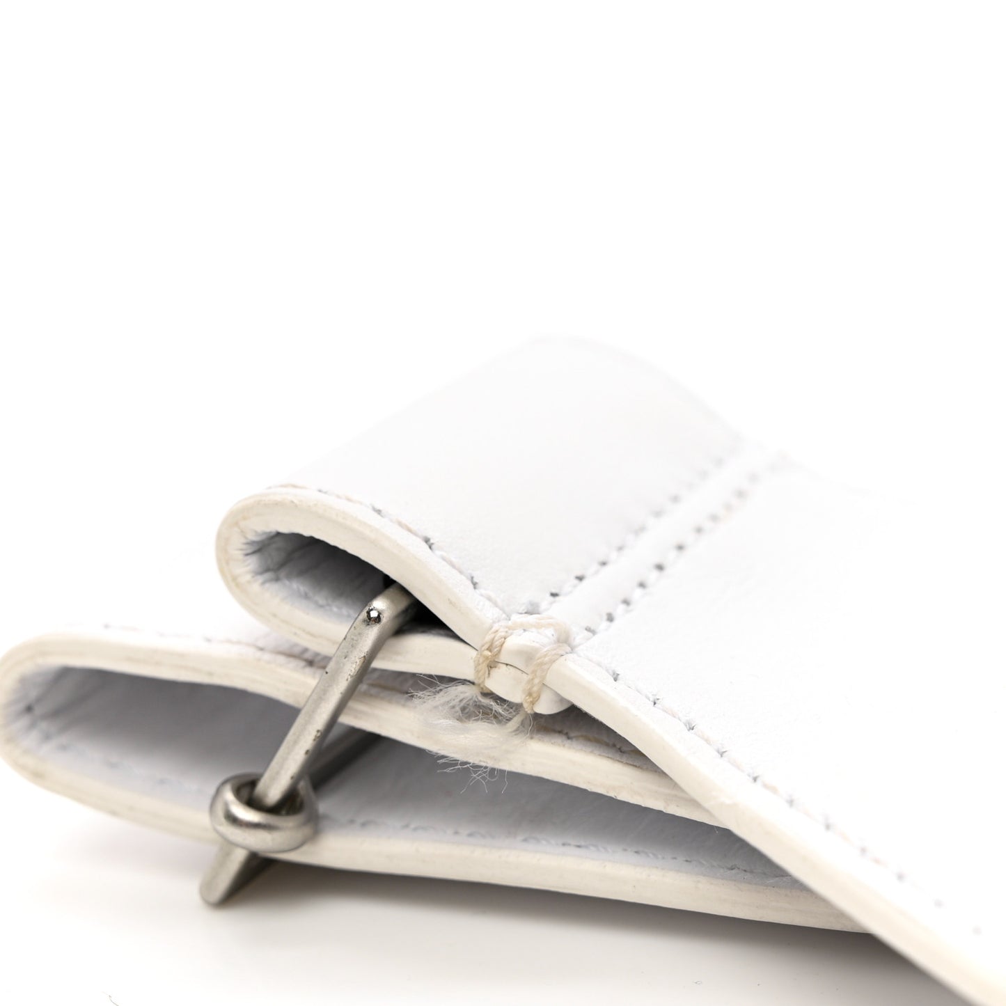 Calfskin Sculpture Belt Bag White