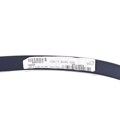 Gucci Calfskin Sylvie Stripe Torchon Double G 20mm Belt 85 34 Maritime Hibiscus Red Mystic White 7 of 7
