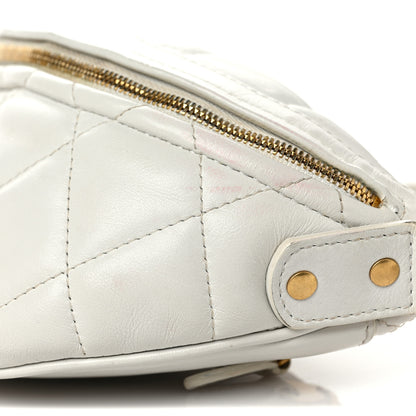 Balenciaga Calfskin Quilted Charms XXS Souvenir Belt Bag White 9 of 12