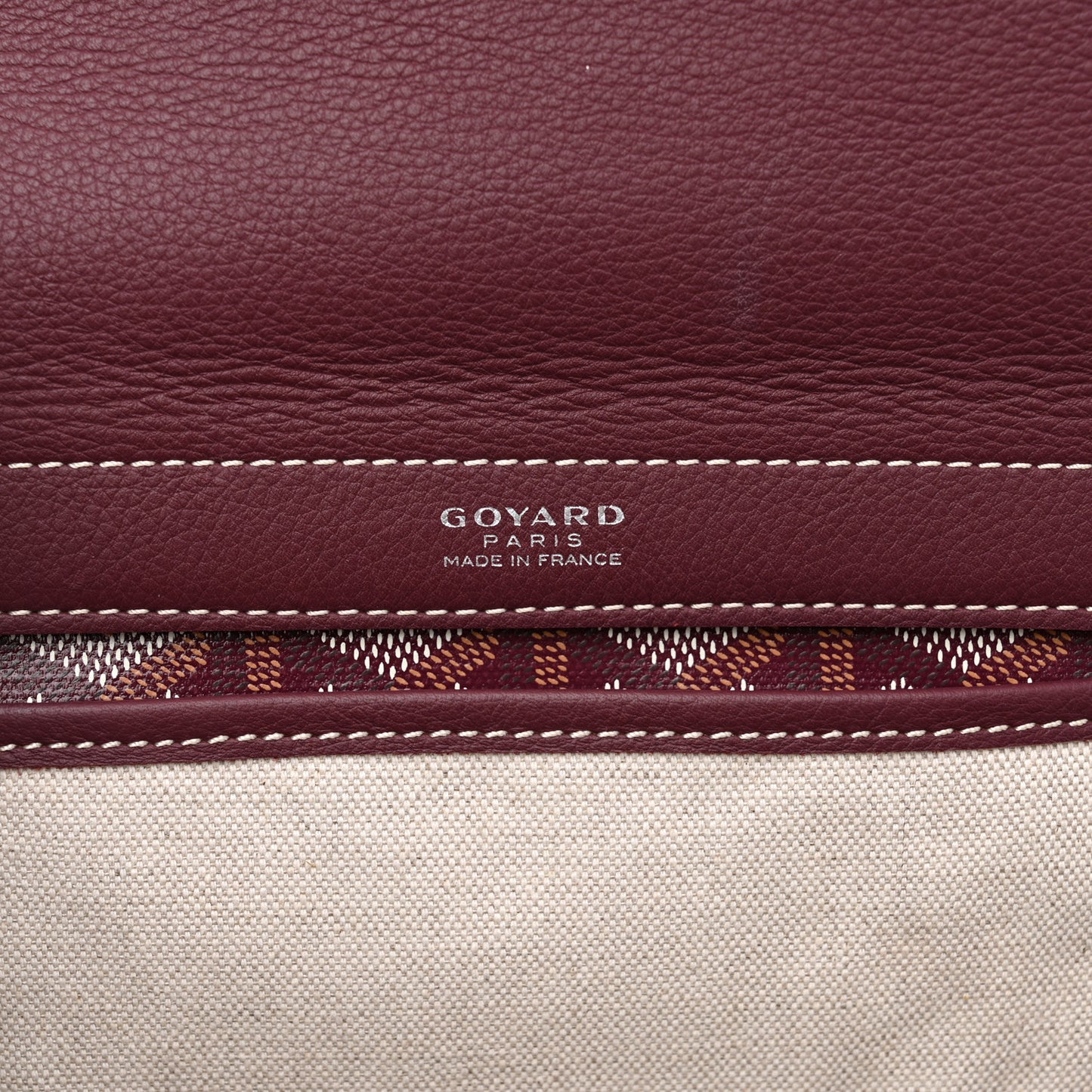 Goyardine Rouette PM Burgundy