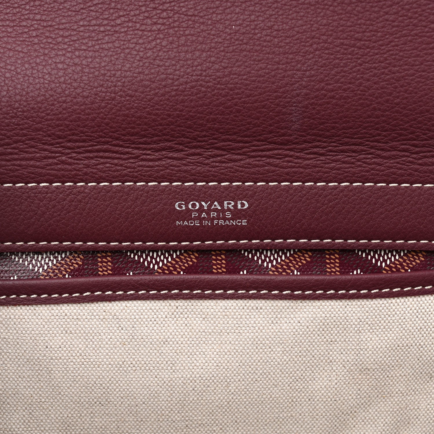 Goyard Goyardine Rouette PM Burgundy 7 of 17
