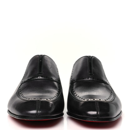 Christian Louboutin Calfskin Mens Lafitte On Flat Loafers 42 Black 2 of 9