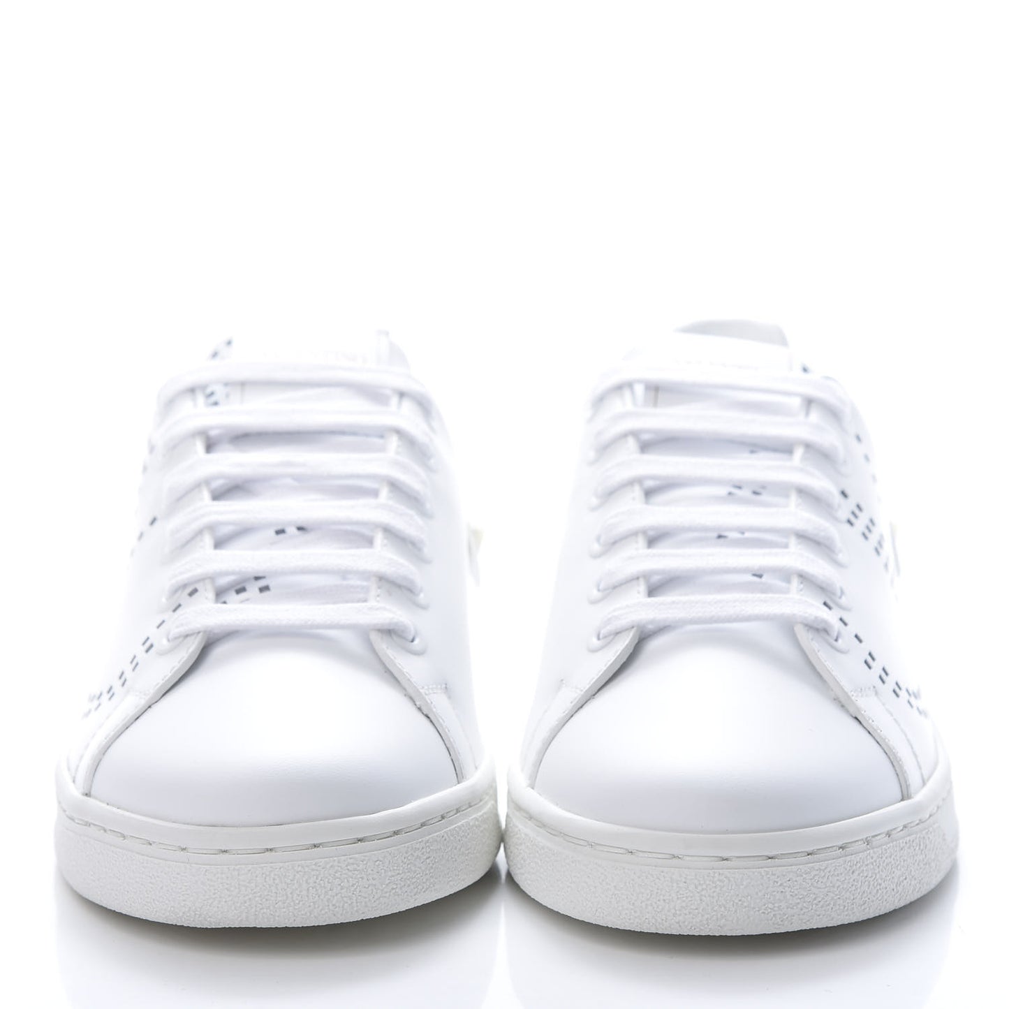 Calfskin Womens Backnet Sneakers 35.5 White