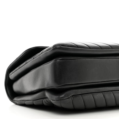 Chanel Lambskin Chevron Quilted Medium Trendy CC Dual Handle Flap Bag Black 9 of 10