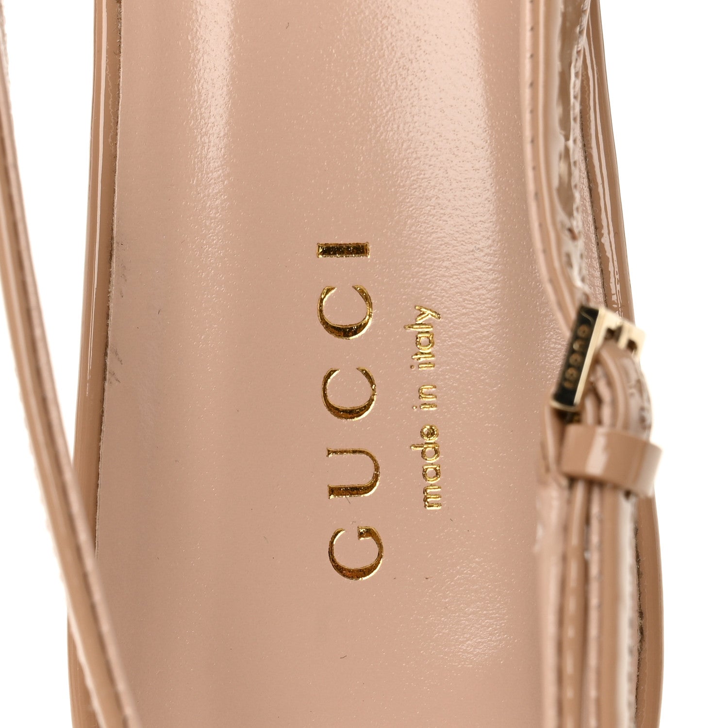 Gucci Vernice Crystal Horsebit Lady Slingback Pumps 39.5 Pink Sand 7 of 11