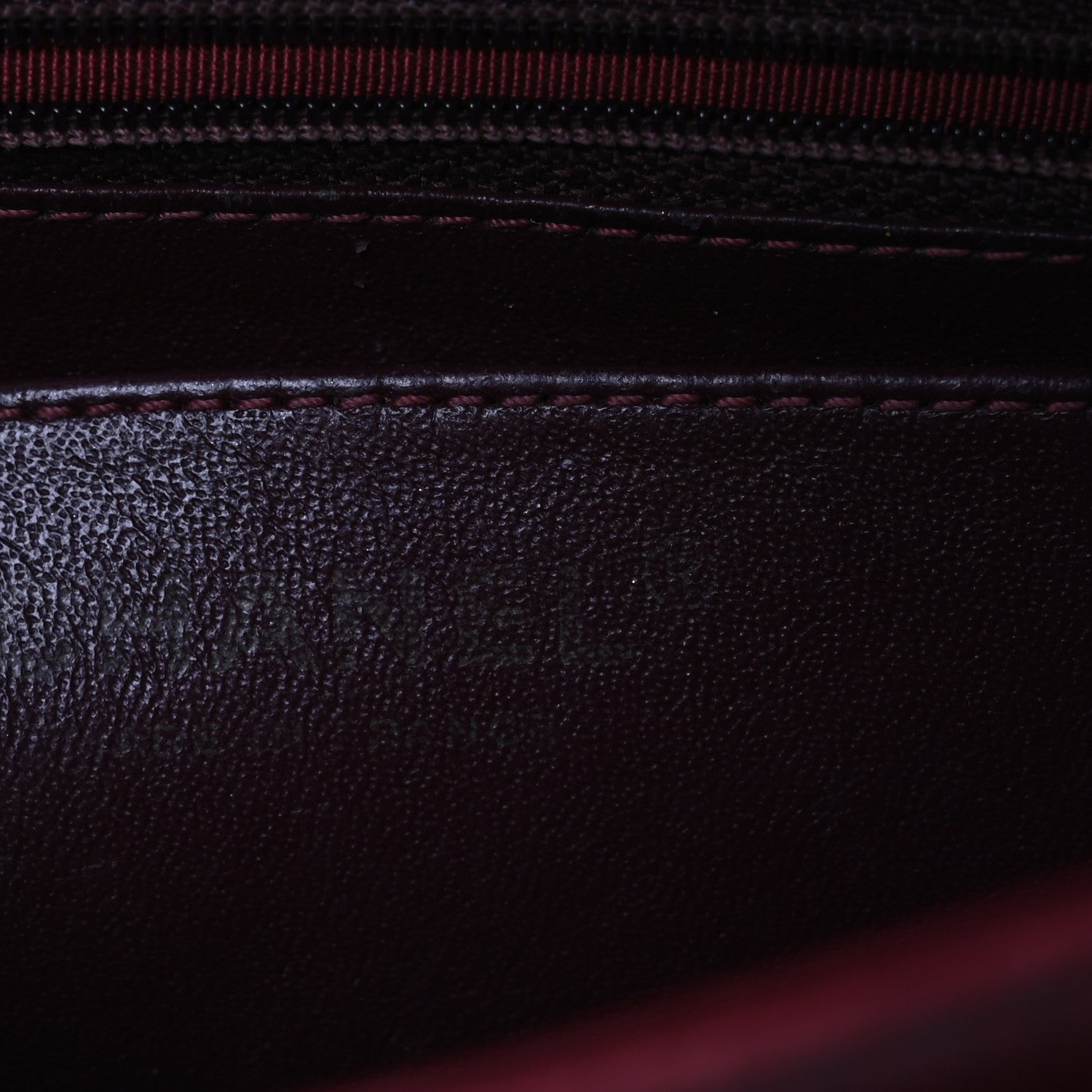 Chanel Calfskin Embossed Medium Flap Red 7 of 15