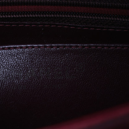 Chanel Calfskin Embossed Medium Flap Red 7 of 15