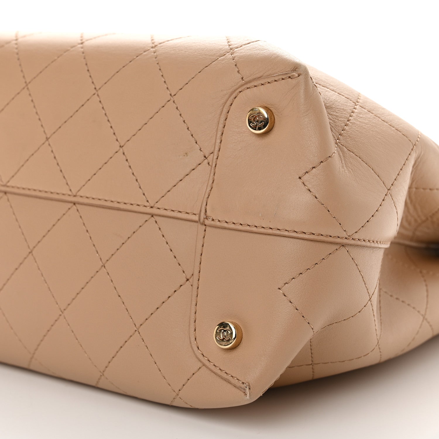 Chanel Calfskin Large Serial Shopper Tote Beige 10 of 10