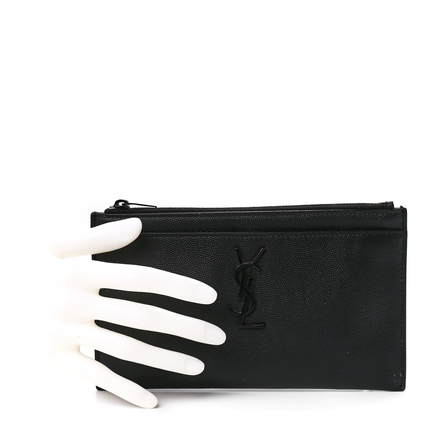 Grain De Poudre Monogram Bill Pouch Black