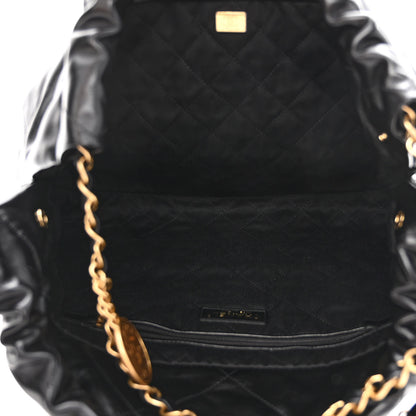Chanel Shiny Calfskin Quilted Chanel 22 Black 7 of 11