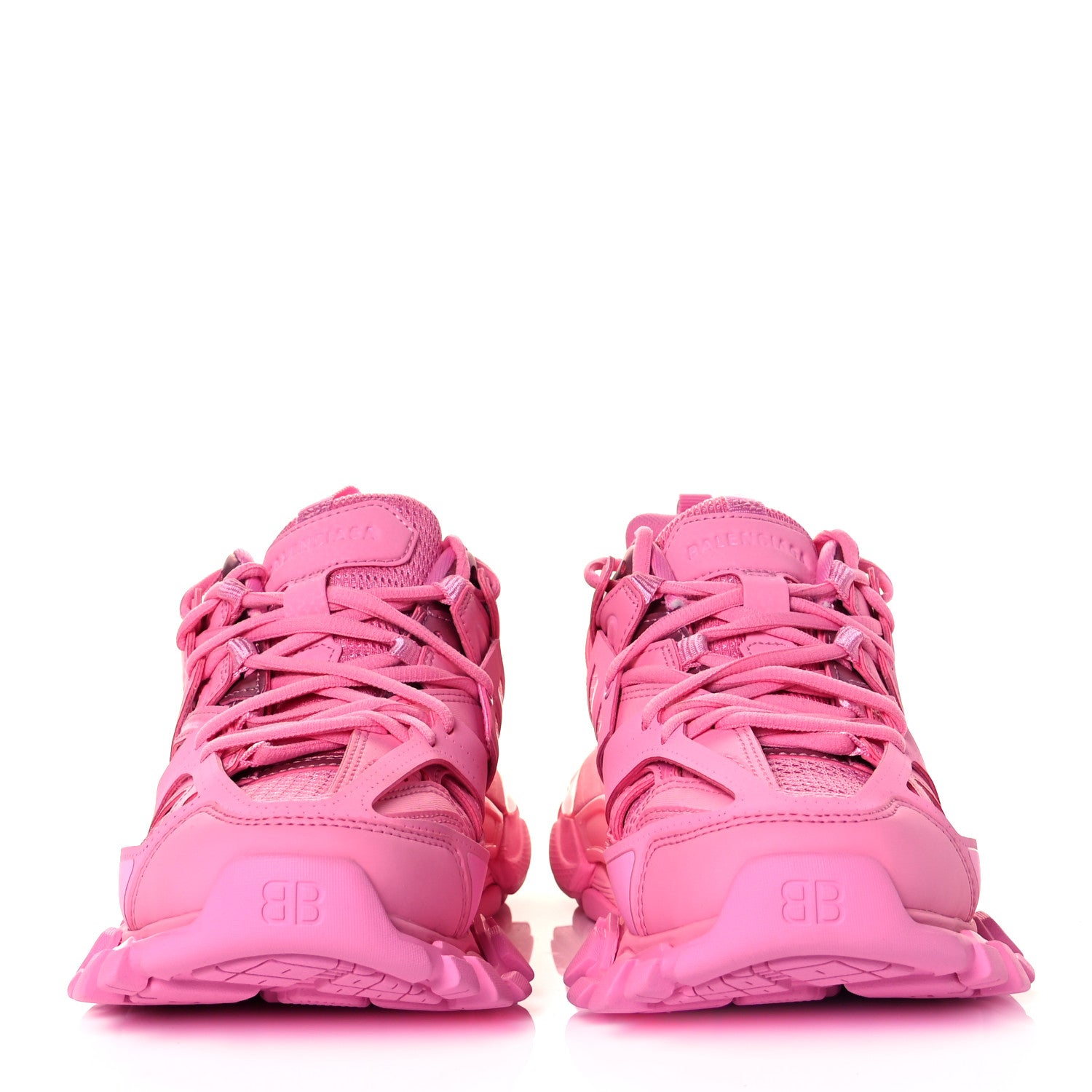 Balenciaga Mesh Nylon Womens Track Sneakers 38 Pink 2 of 9