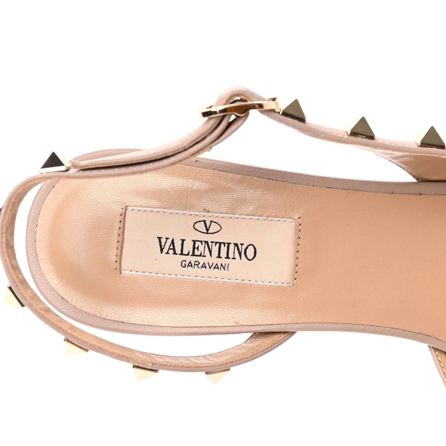 Valentino Garavani Patent Rockstud Half D'Orsay Slingback 50mm Pumps 38 Black Poudre 7 of 9