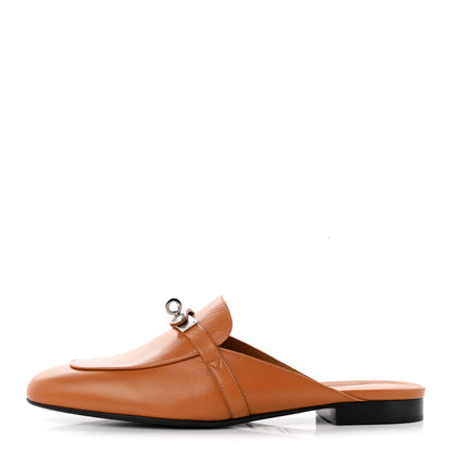 Hermes Heritage Calfskin Oz Mules 40 Naturel 1 of 11