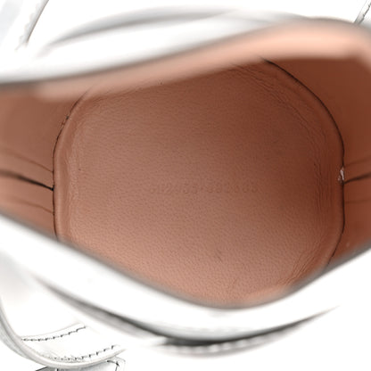 Alexander McQueen Metallic Calfskin The Curve Mini Shoulder Bag Silver 5 of 13