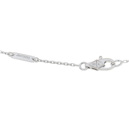 Van Cleef & Arpels 18K White Gold Turquoise Sweet Alhambra Butterfly Pendant Necklace 5 of 6