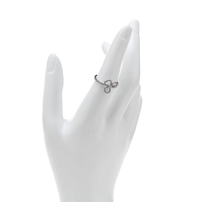 Tiffany Platinum Diamond Small Open Paper Flowers Ring 54 6.75 2 of 7