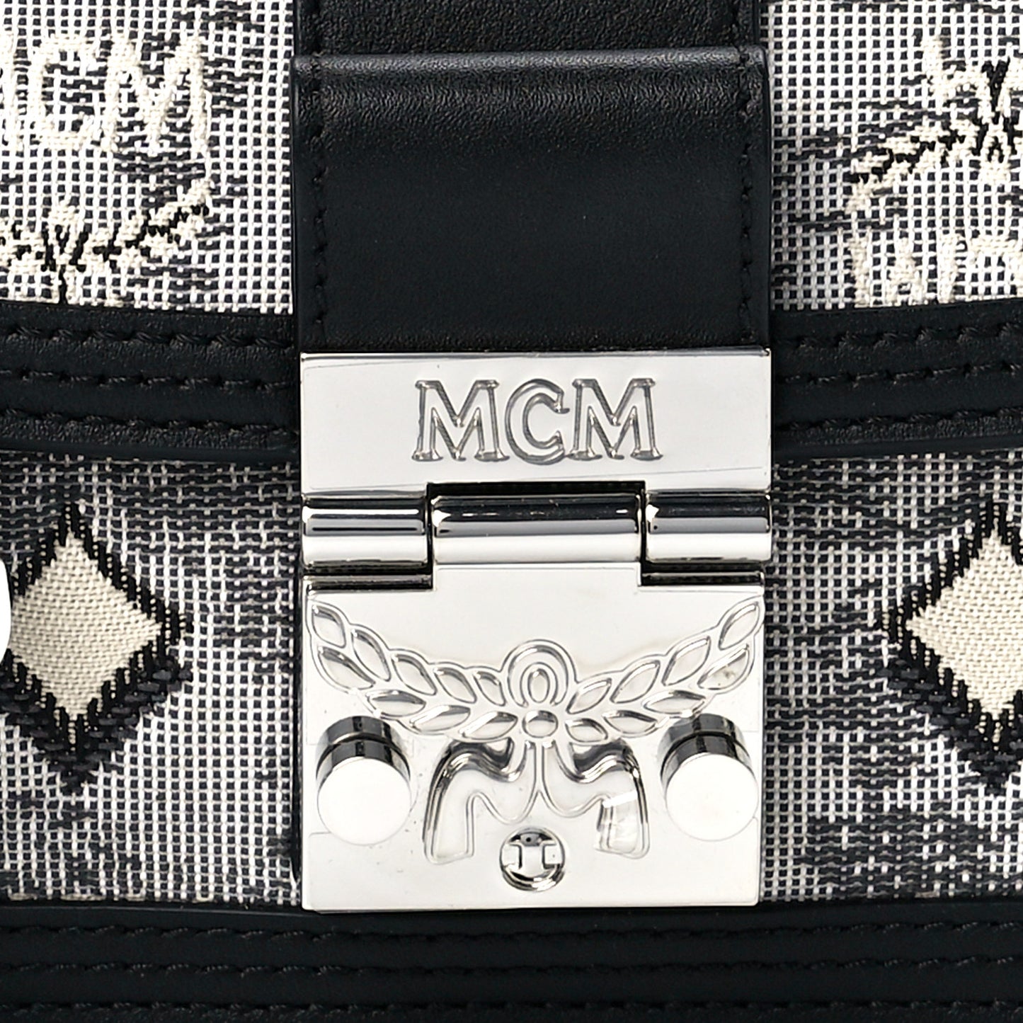 Vintage Jacquard Monogram Mini Tracy Crossbody Black