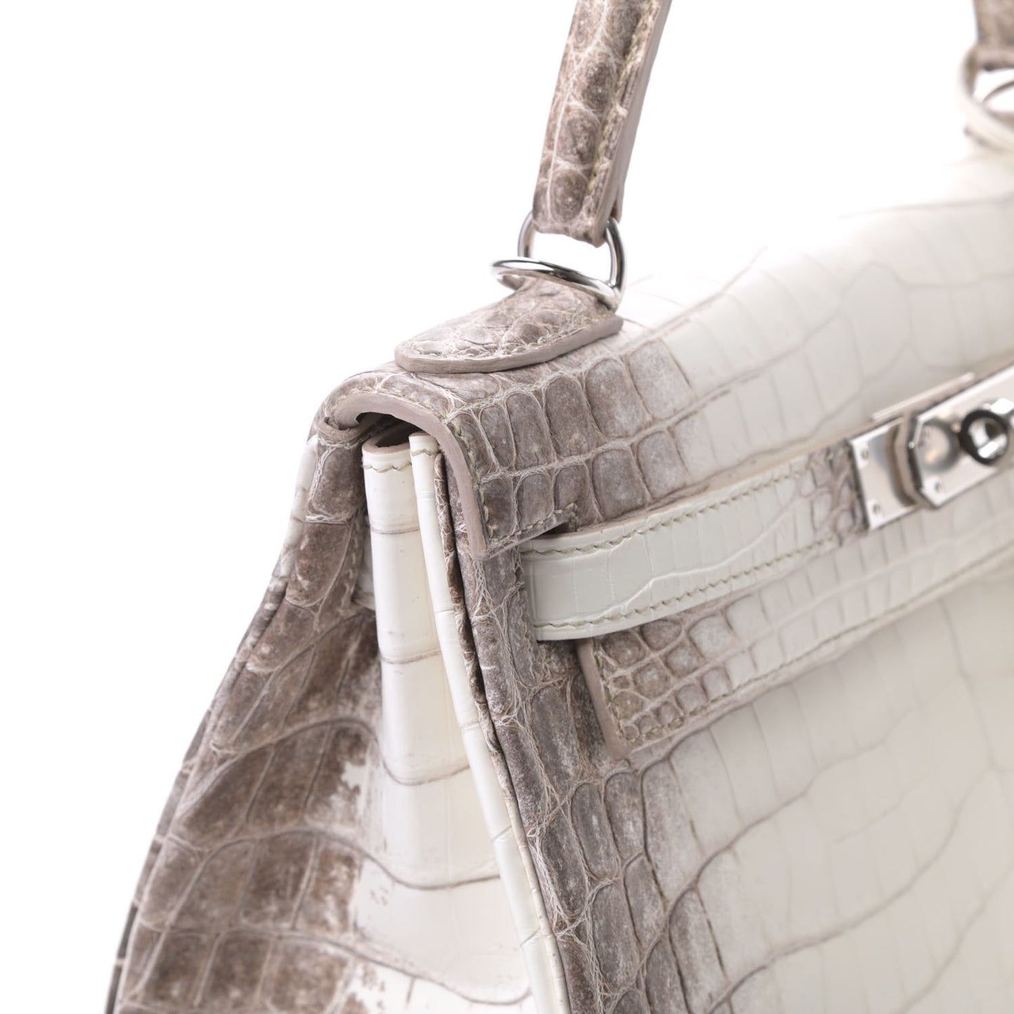 Matte Niloticus Crocodile Himalaya Kelly Retourne 28 White