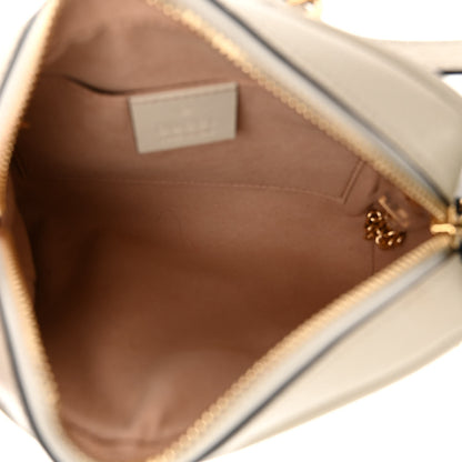 Gucci GG Supreme Monogram Textured Calfskin Web Mini Ophidia Shoulder Bag Beige Ebony Mystic White 5 of 10