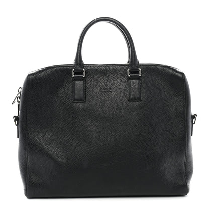 Gucci Pebbled Calfskin Briefcase Black 1 of 13