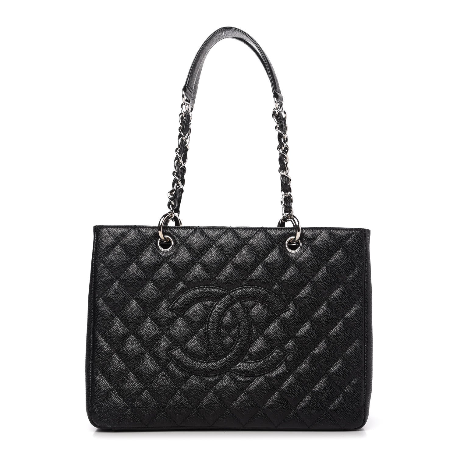 Chanel Caviar Quilted Grand Shopping Tote GST Black 1 of 11