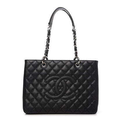 Chanel Caviar Quilted Grand Shopping Tote GST Black 1 of 11