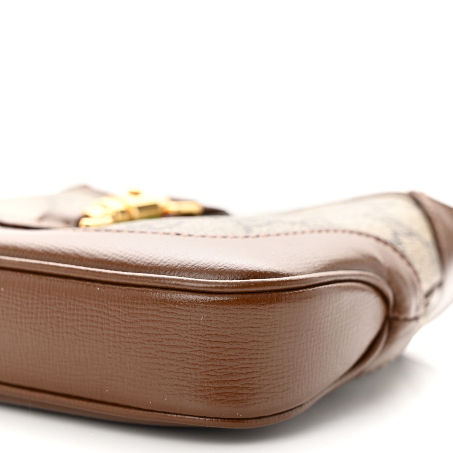 Gucci GG Supreme Monogram Azalea Calfskin Web Mini Jackie 1961 Hobo Beige Ebony Brown Sugar 10 of 10