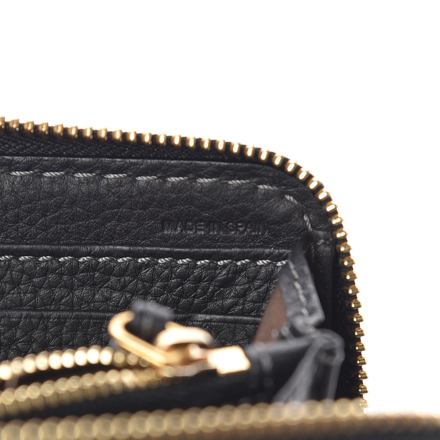 Chloe Grained Calfskin Marcie Long Zip Around Wallet Black 7 of 17