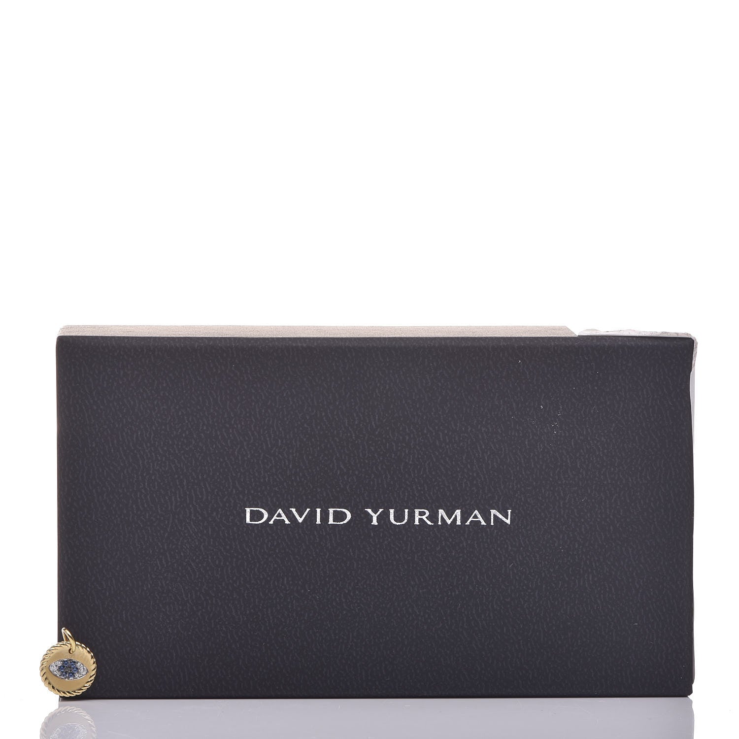 David Yurman 18K Yellow Gold Blue Sapphire Diamond Evil Eye Pendant 4 of 4