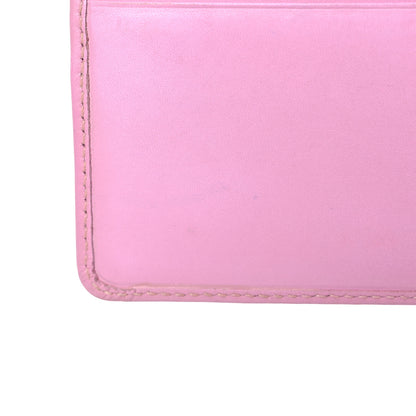 Chanel Calfskin Quilted Cambon Card Holder Pink Black 11 of 16