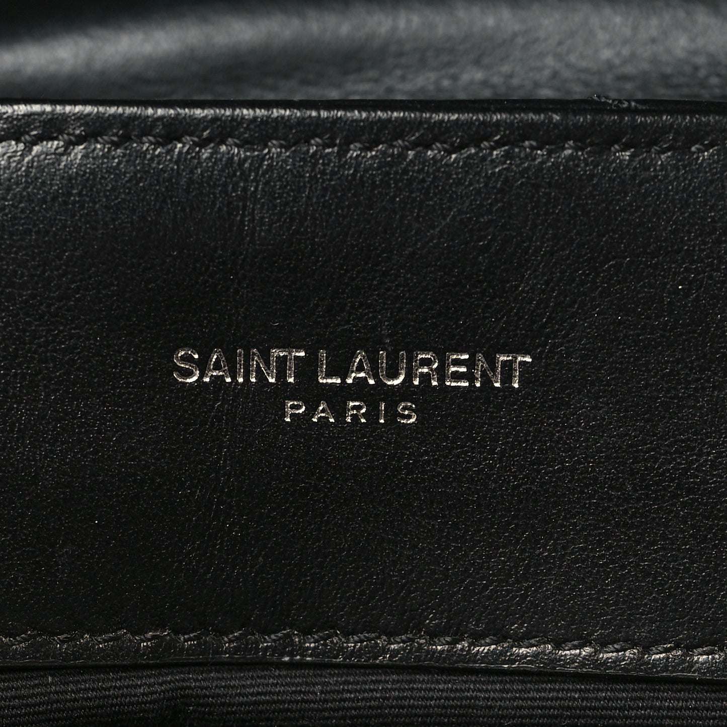Calfskin Y Quilted Monogram Medium Loulou Chain Satchel Black