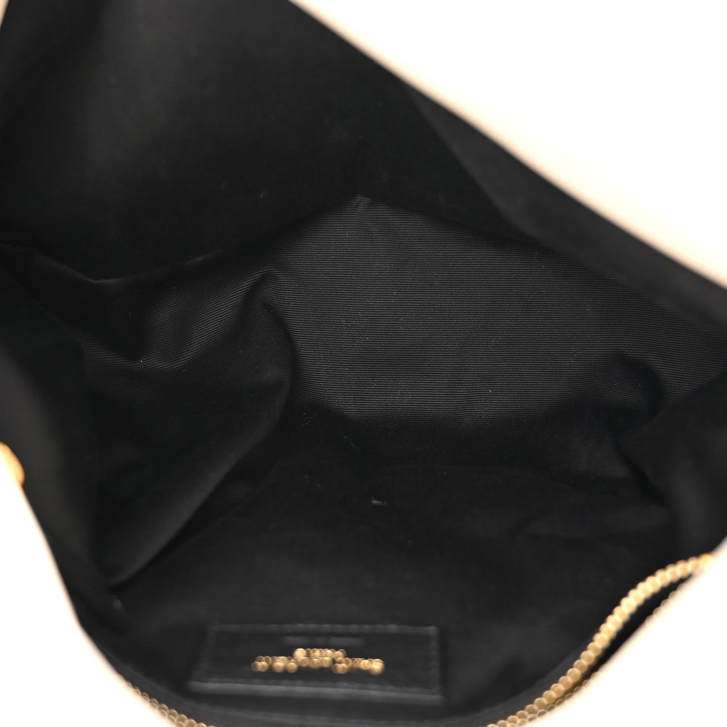 Lambskin Quilted Small Loulou Puffer Monogram Chain Satchel Crema Soft