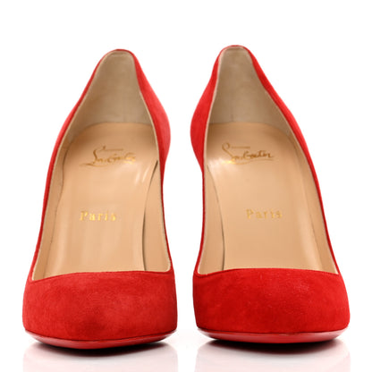 Christian Louboutin Veau Velours Eloise 100 Pumps 38 Loubi 2 of 7