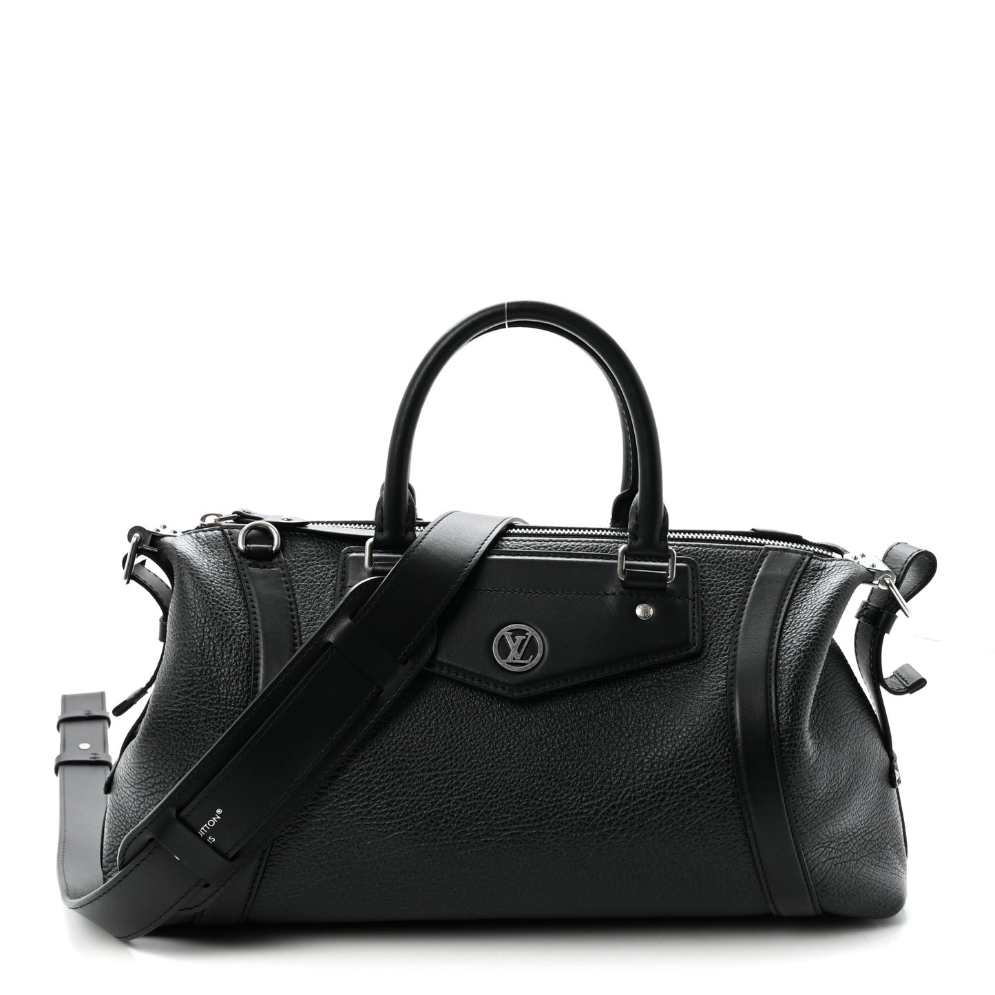 Pixel Lambskin LV Biker MM Black
