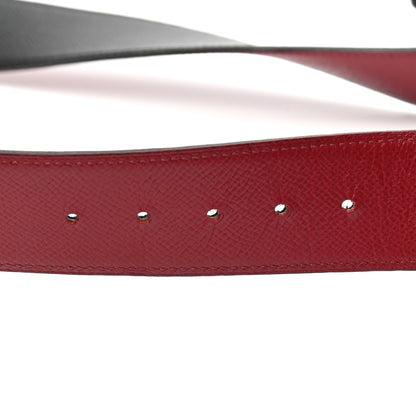 Hermes Epsom 42mm Constance 2 H Belt 95 Rouge Grenat Black 4 of 6