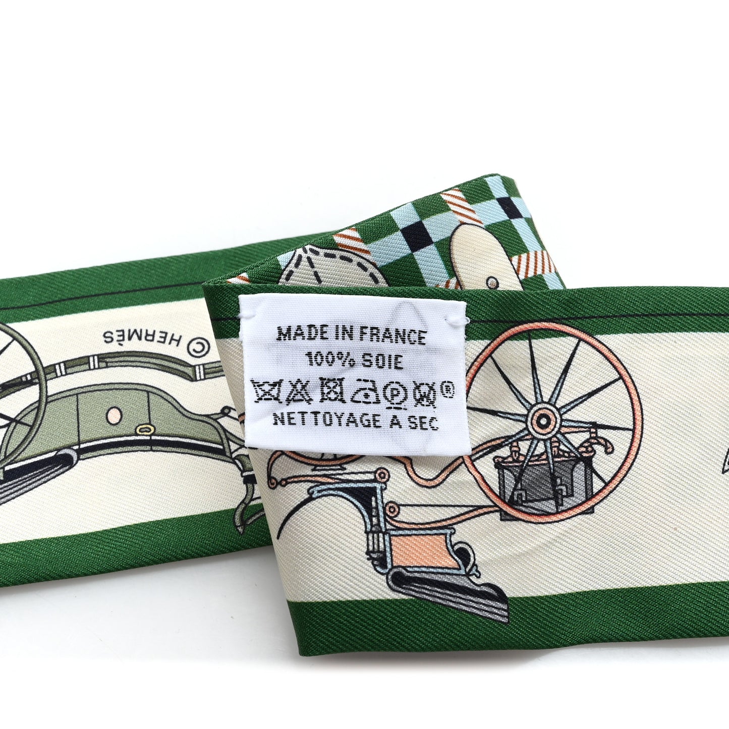 Silk Les Voitures Nouvelle Twilly Emeraude Creme Ciel