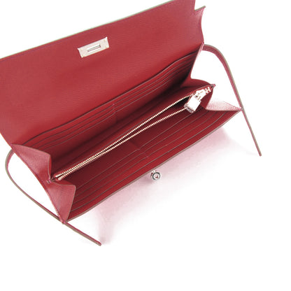 Hermes Epsom Kelly Longue Wallet Rouge Vif 5 of 10