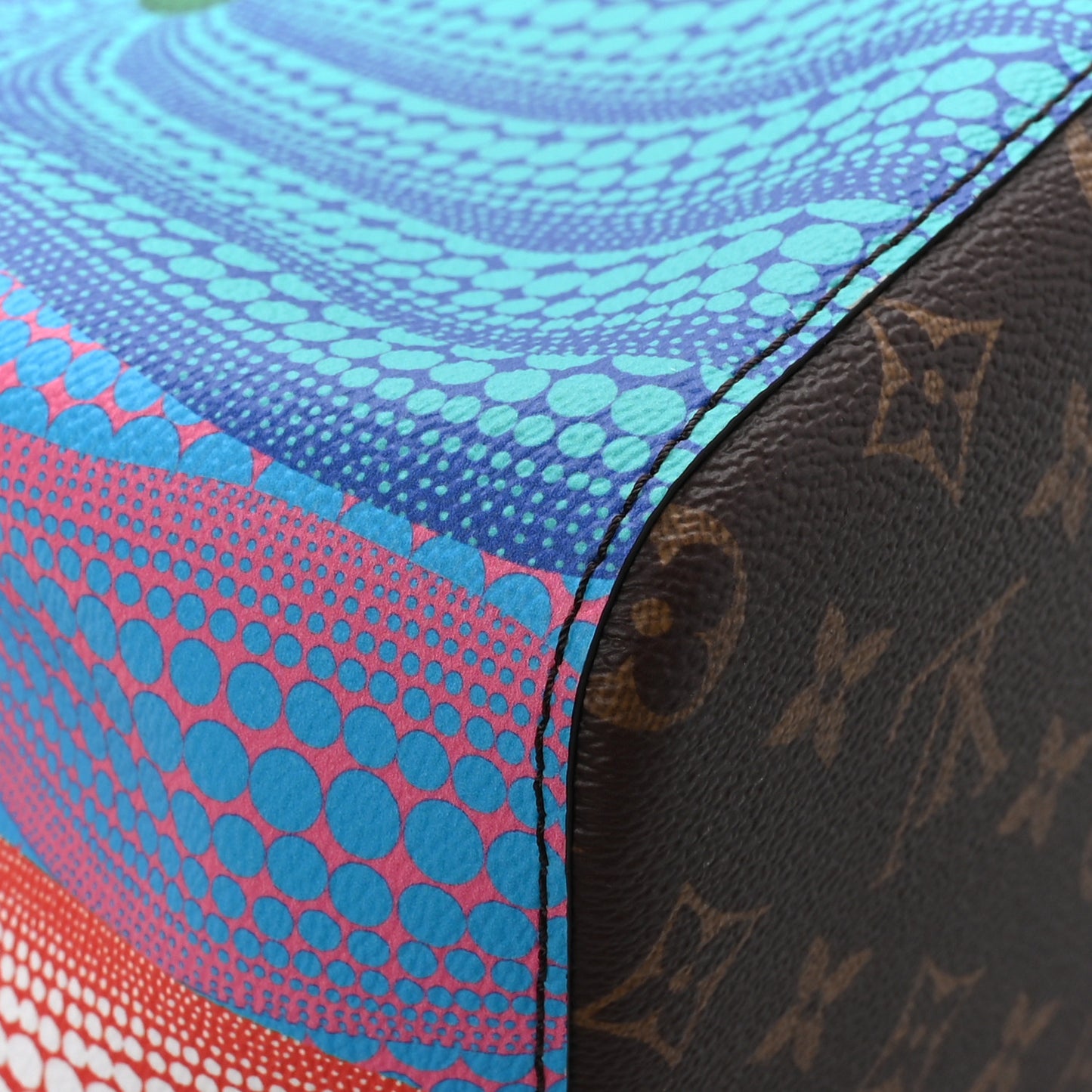 LV X YK Monogram Kusama Pumpkin Neonoe MM