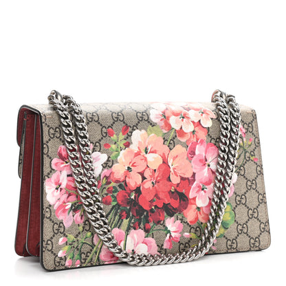 Gucci GG Supreme Monogram Blooms Small Dionysus Shoulder Bag Beige Multicolor Dry Rose 3 of 11