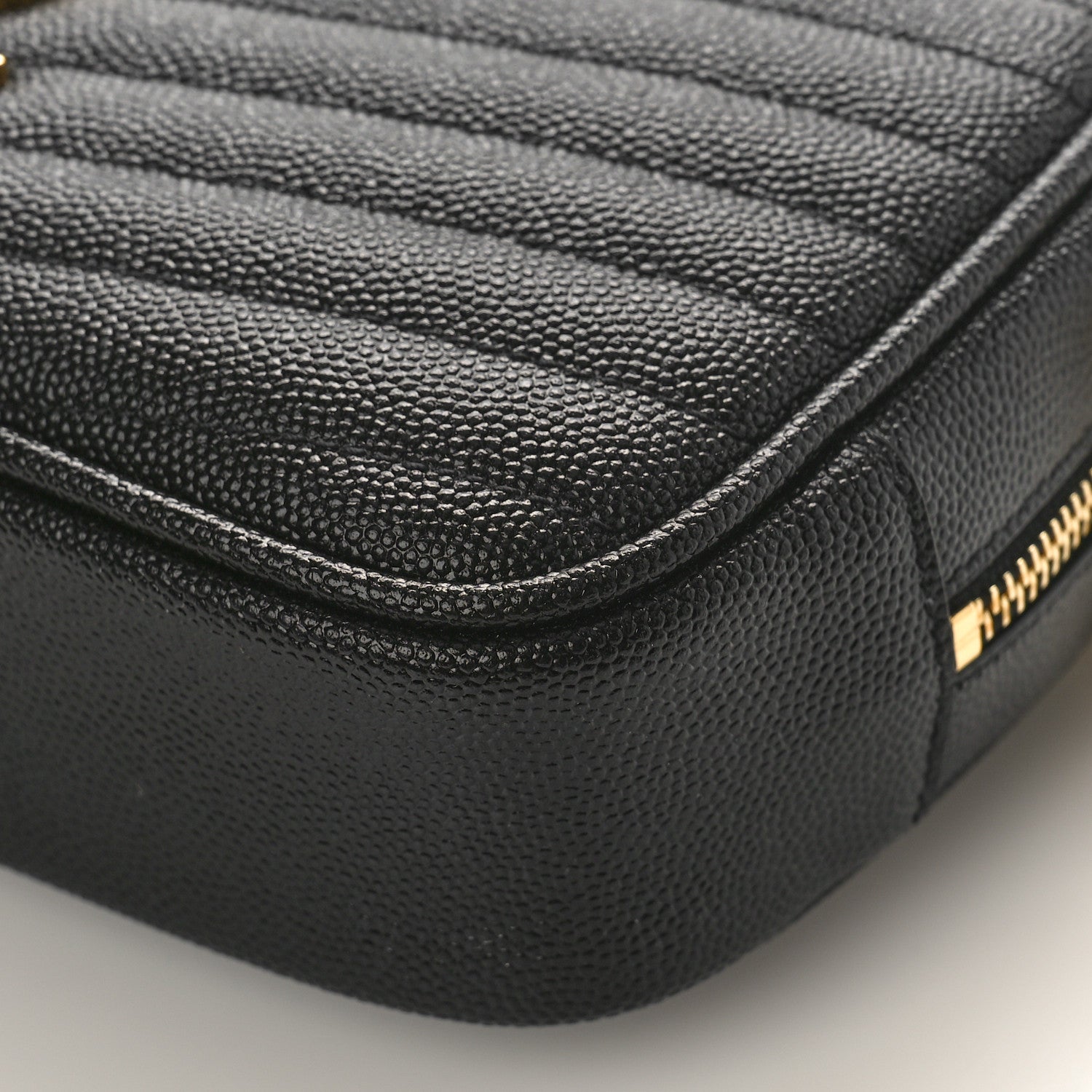 Saint Laurent Grain De Poudre Matelasse Monogram Mini Lou Camera Bag Black 8 of 8