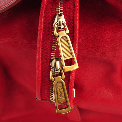 Saint Laurent Sheepskin Medium Cabas ChYc Red 5 of 8