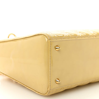 Christian Dior Patent Cannage Medium Lady Dior Beige 9 of 11