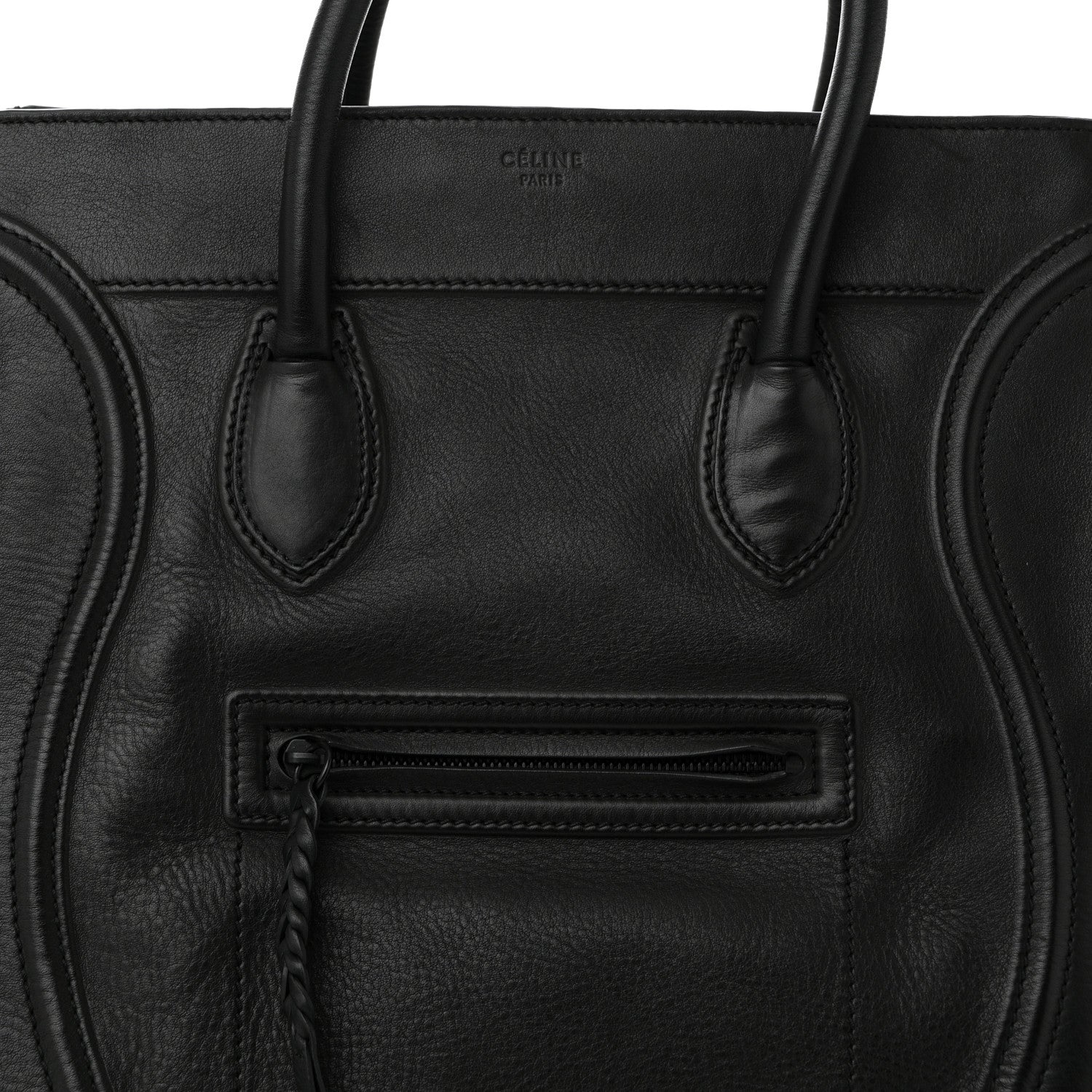 Celine Supple Calfskin Large Phantom Luggage Black 9 of 11