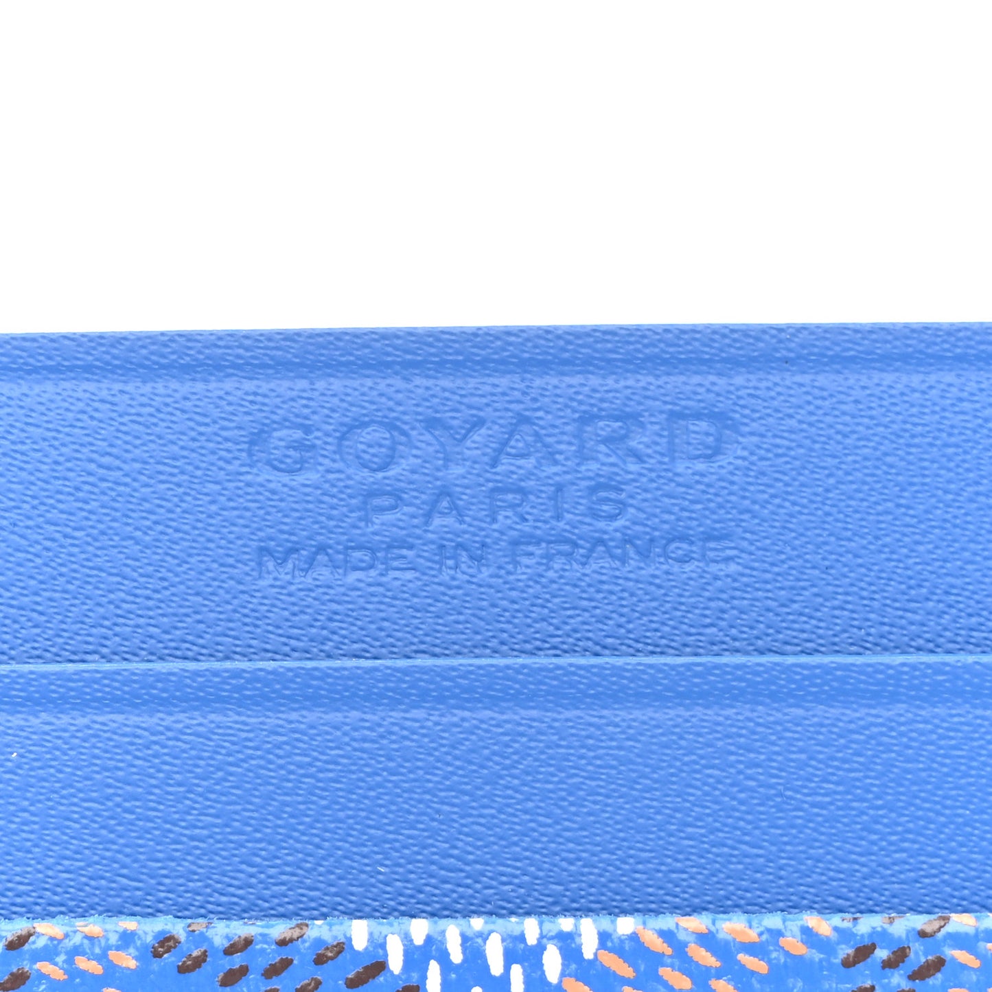 Goyardine Saint Sulpice Card Holder Sky Blue