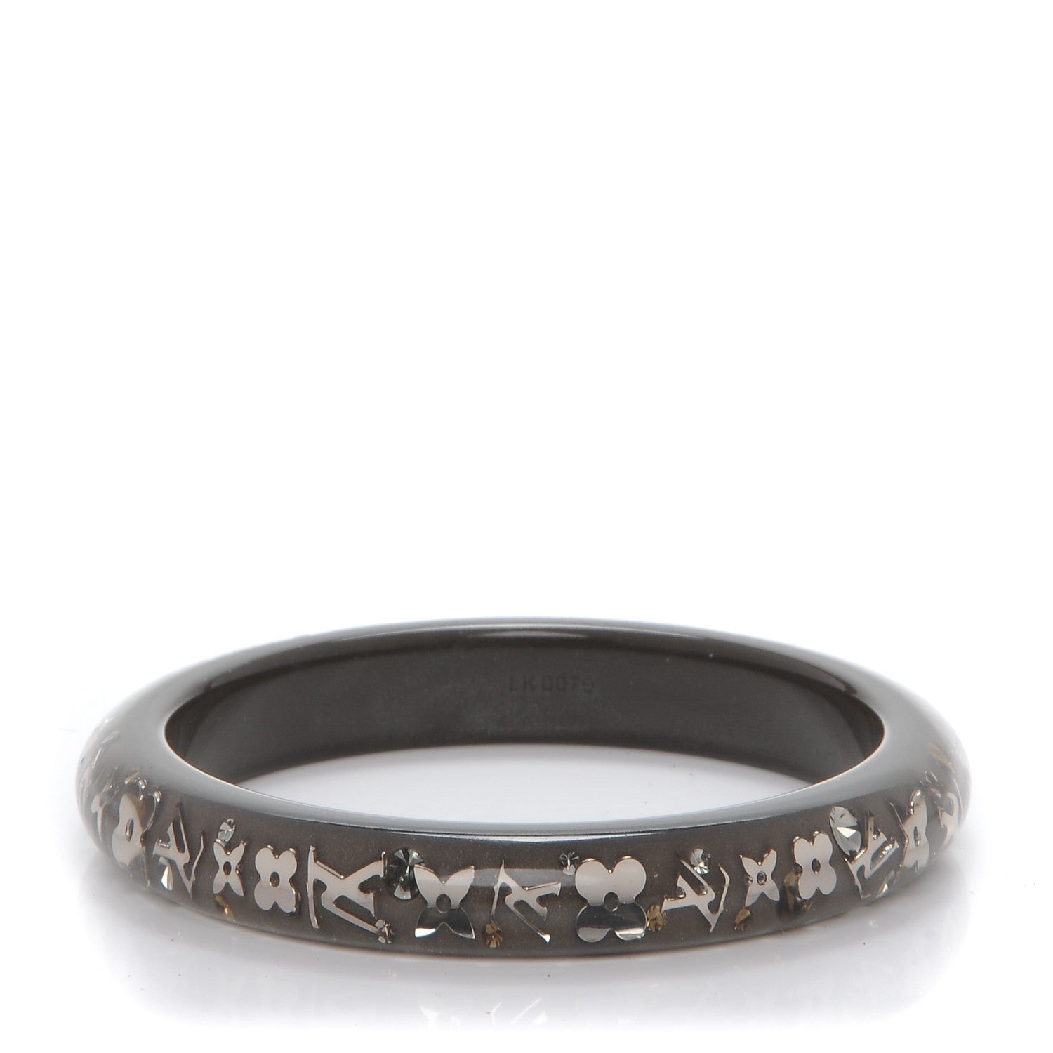 Louis Vuitton Resin Swarovski Small Inclusion Bracelet PM Grey 1 of 5